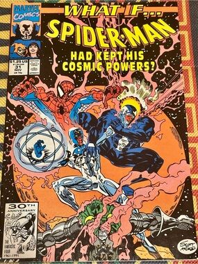 🔥 RARE Marvel What If #31 1991 1st Cosmic Spider-Man Cover Venom Scott McDaniel